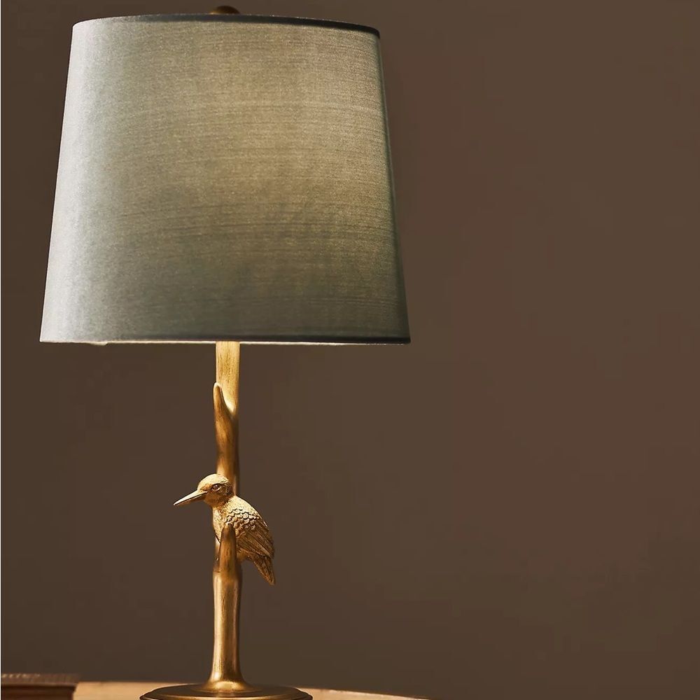 New Anthropologie The Icon Table Lamp: Hummingbird Edition